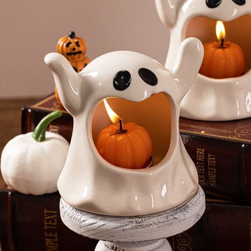 Halloween Themed Candle Holders - Spooky Ghost