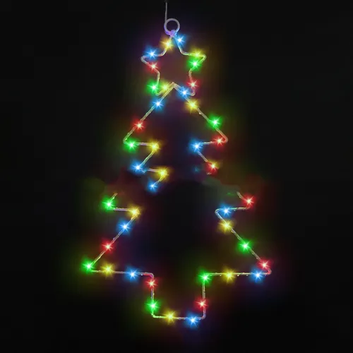 Wrought Iron Christmas Tree Lantern LED Garland