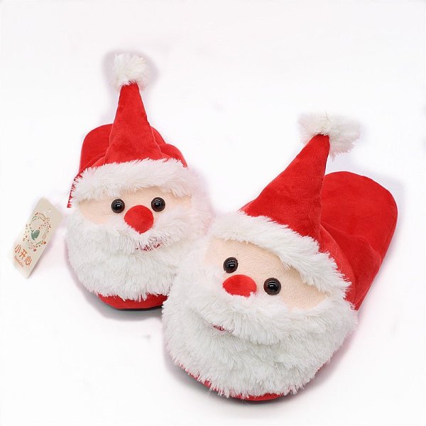 Santa Claus Cotton Shoes Slippers for Christmas and Winter