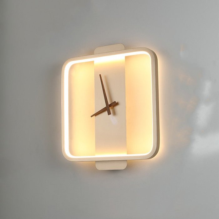 Nordic Wall Lamp Clock