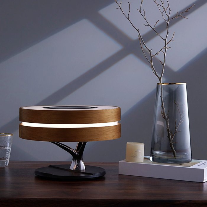 Wood Style Bluetooth Music Speaker Lamp