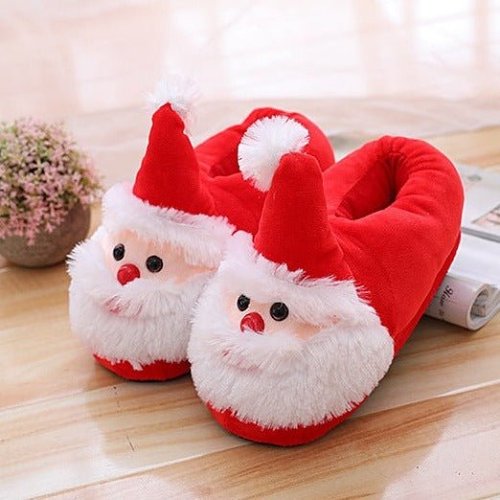 Santa Claus Cotton Shoes Slippers for Christmas and Winter