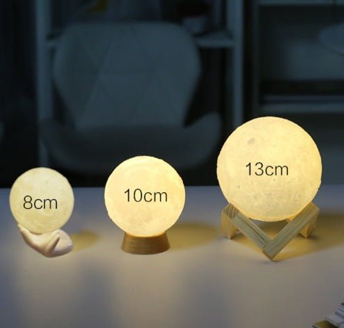 3D Printed Moon Lamp with Dual-Color Sensor