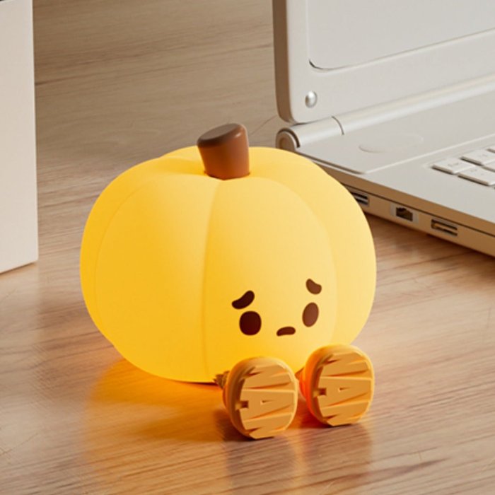 Sad Halloween Pumpkin Night Lamp