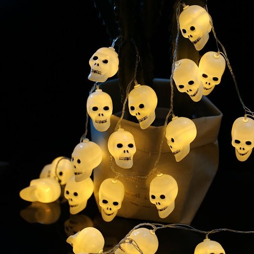 Halloween LED String Lights Decor - Skull