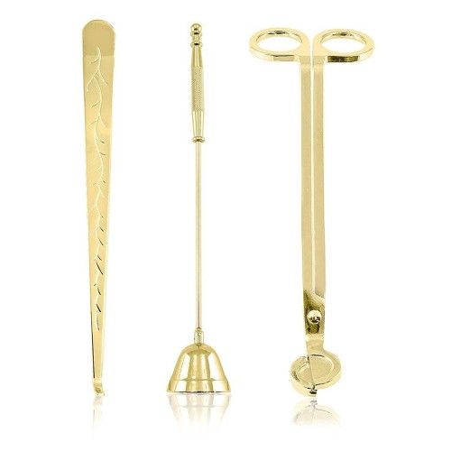 Gold Candle Wick Trimmer Set