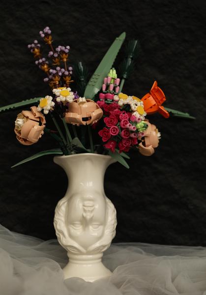 White Greek Goddess Female Decorative Vase - Selene