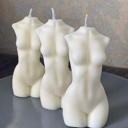 Female Torso Wax Candle