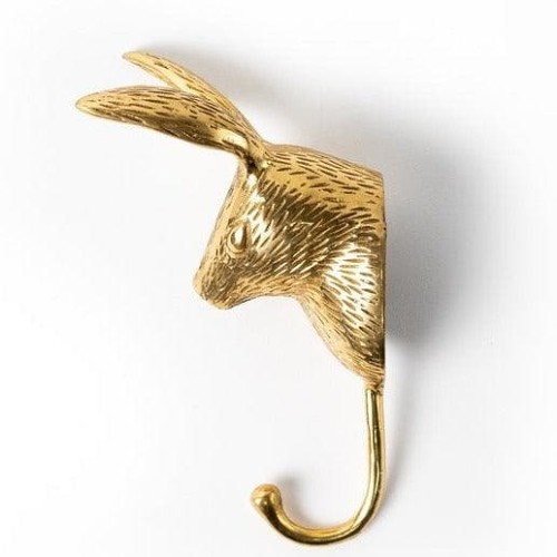 Brass Rabbit Hooks - Pack of 4