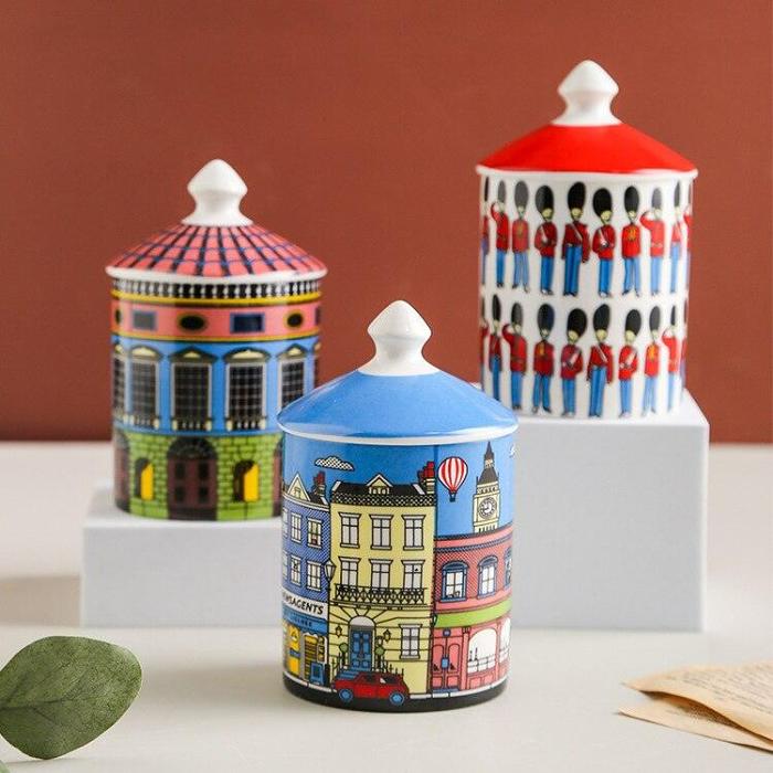 London Element Candle Jar with Lid