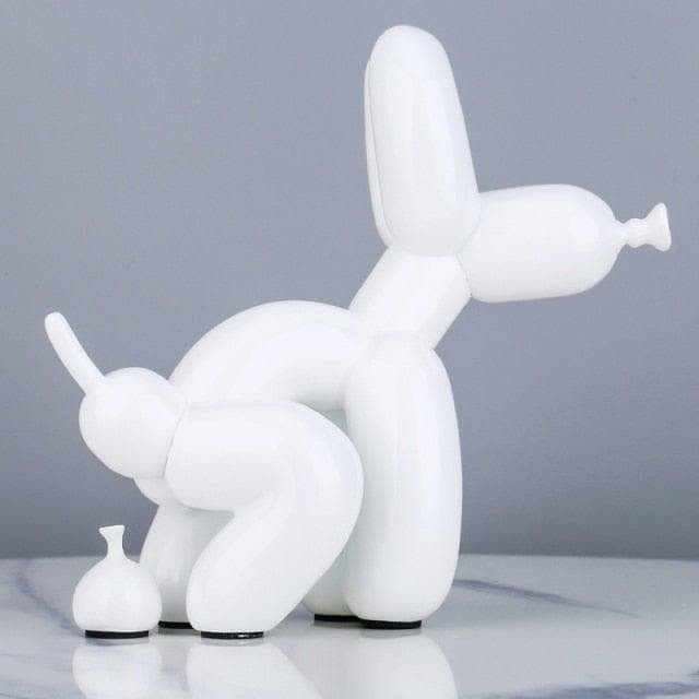 Air Balloon Dog Pooping Figurine