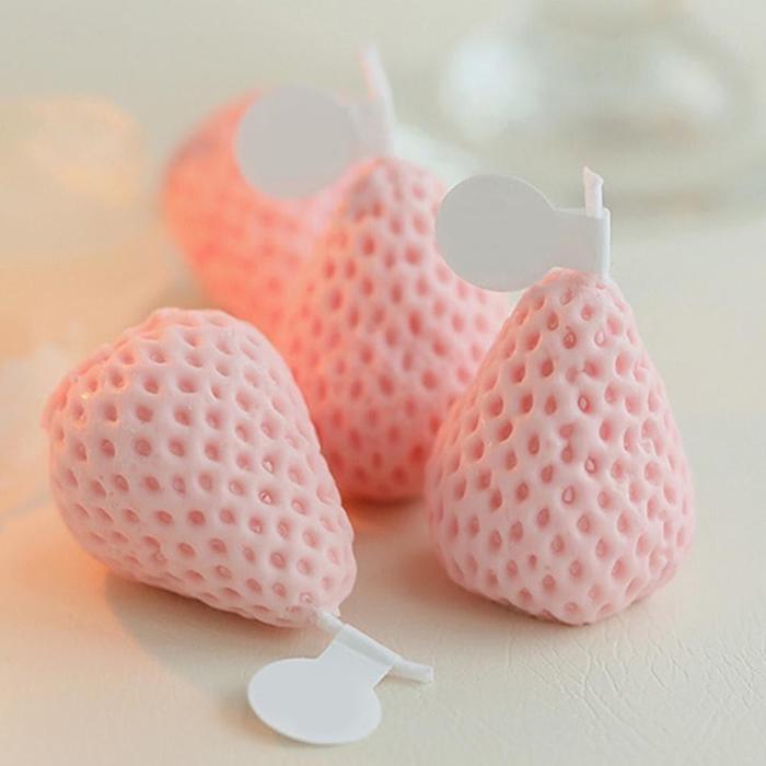 Strawberry Aromatherapy Candles - Set of 4