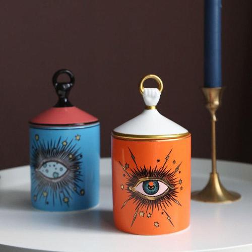 Magic Eye Aromatherapy Candle Jar with Lid