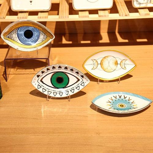 Magic Blue Evil Eye Porcelain Jewelry Tray