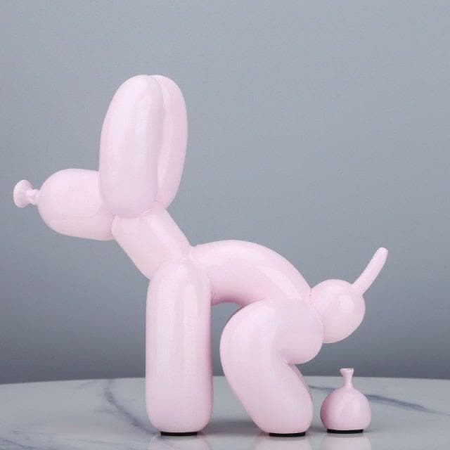 Air Balloon Dog Pooping Figurine