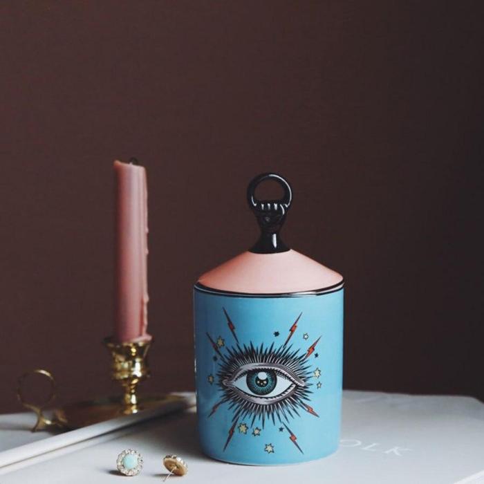 Magic Eye Aromatherapy Candle Jar with Lid