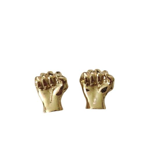 Golden Fist Cabinet Door Knobs - Set of 2