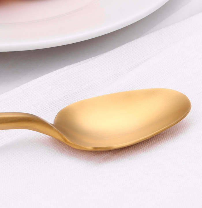 Monarque Matte Gold Luxury Cutlery Set