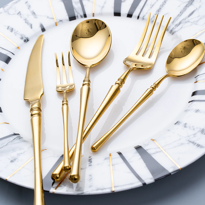 Rome Gold Cutlery Set
