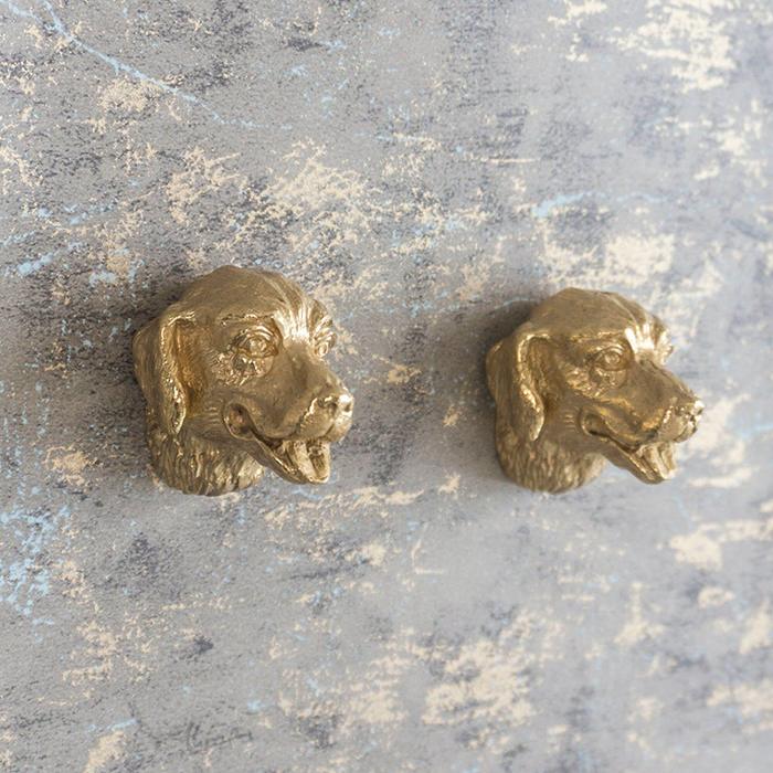 Brass Animal Head Cabinet Drawer Knob