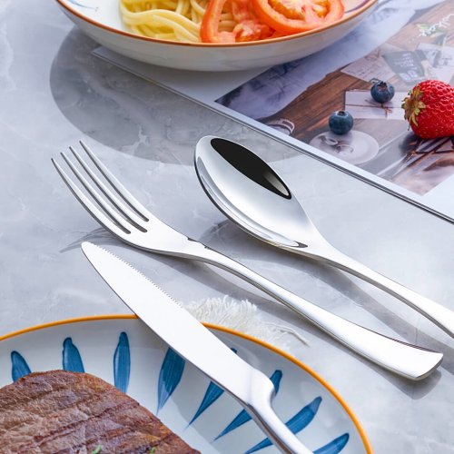 Jet Silver Cutlery Set