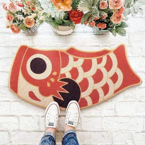 Oriental Fish Door Mat