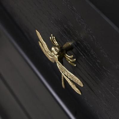 Brass Dragonfly Cabinet Door Knobs