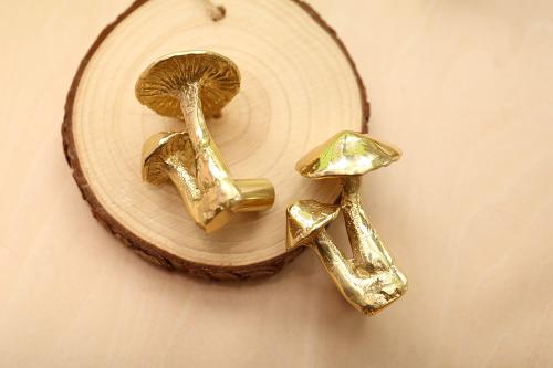 Brass Mushroom Cabinet Door Knob