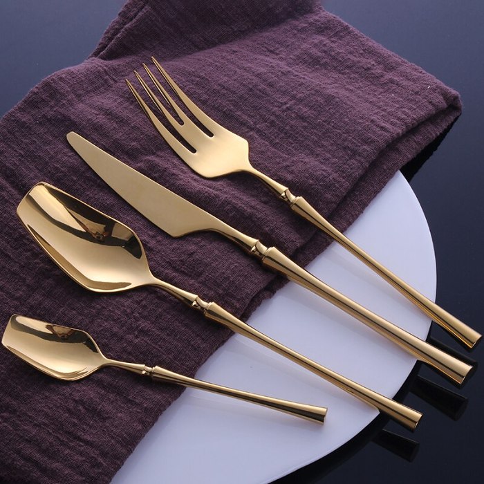 Venice Shine Gold Cutlery Set
