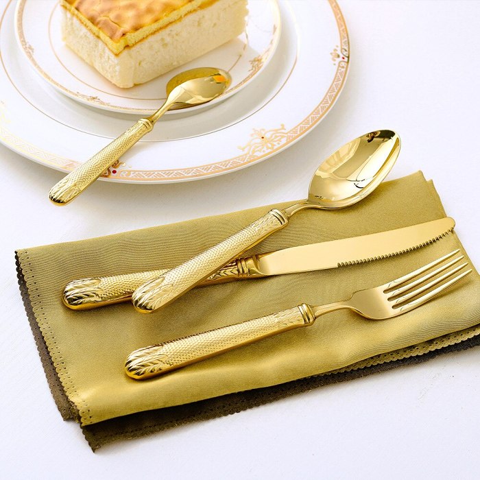 Elnoora Gold Luxury Cutlery Set