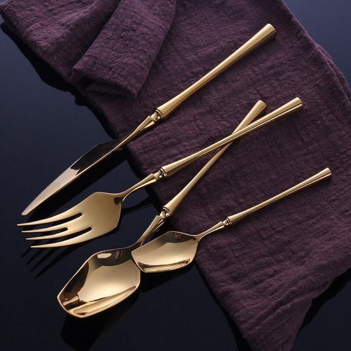 Venice Shine Gold Cutlery Set