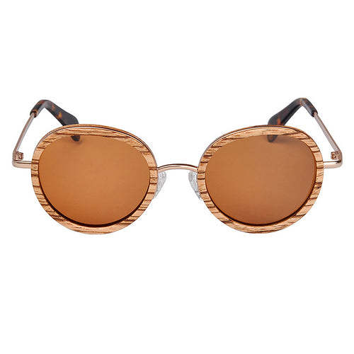 Ladies Polarized Wooden Sunglasses