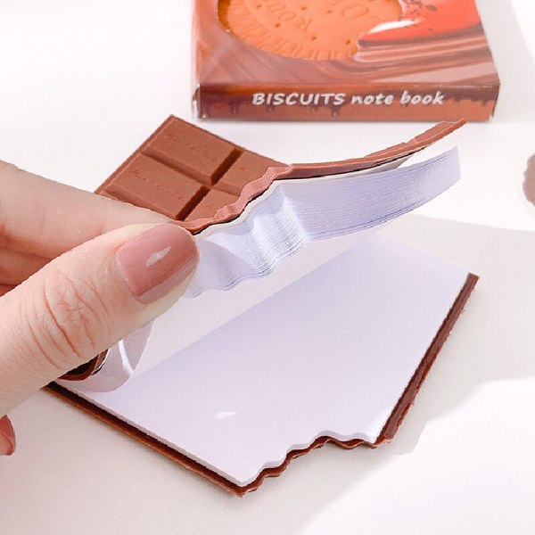 Kawaii Half Bitten Chocolate Biscuit Memo Pad Notebook