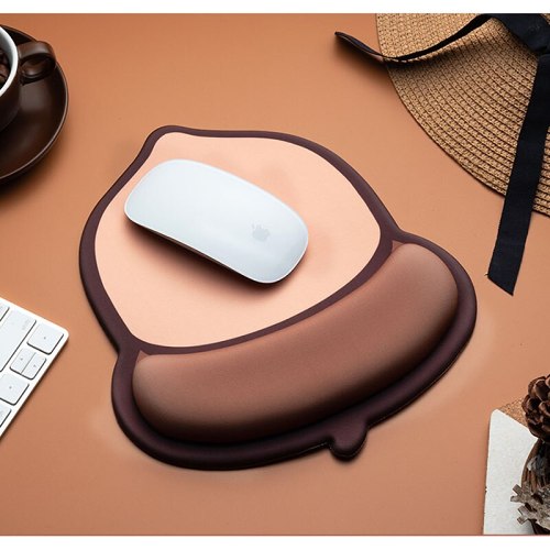 Cute 3D Chestnut Ergonomic Silicone Mouse Pad