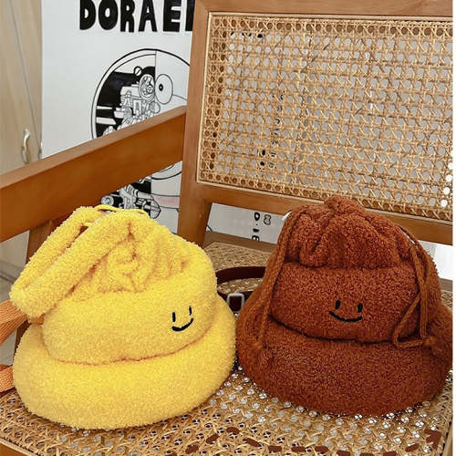 Cute Smiley Poop Emoji Mini Cross Body Bag