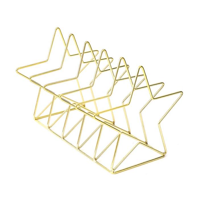 Nordic Style Cute Star Shape Wired Multi Book Stand Rank