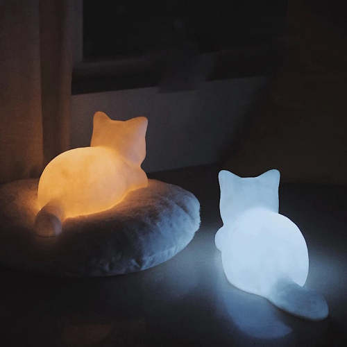 Cute White Cat LED Decorative Night Light