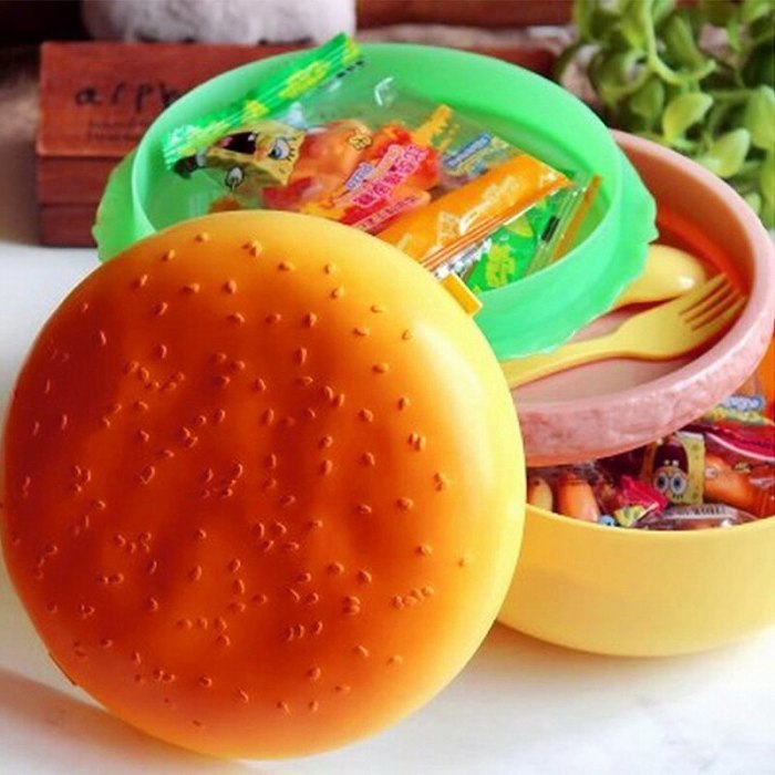 Hamburger Sandwich Thermal Food Container Lunch Box