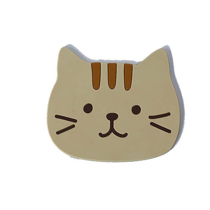Cute Cat Shape Waterproof Anti-Slip Cup Coaster