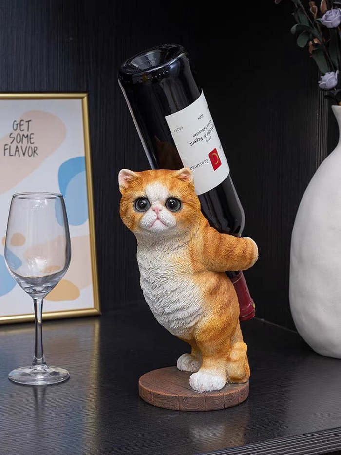 Cute Pussy Cat 3D Wine Holder