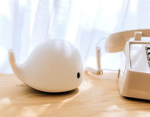 Cute Whale Silicone LED Night Light