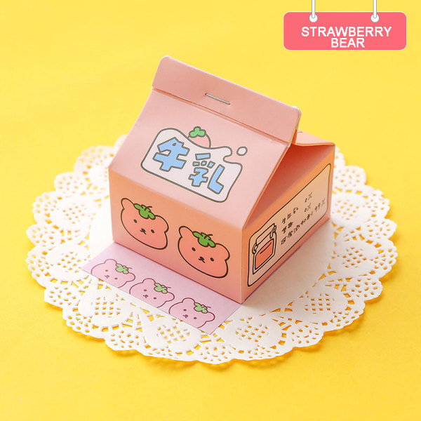 Kawaii Milk Carton Korean Style Memo Writing Pad