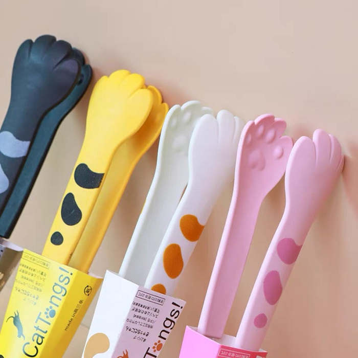 Cute Kawaii Cat Paw Stainless Steel Cooking Tong