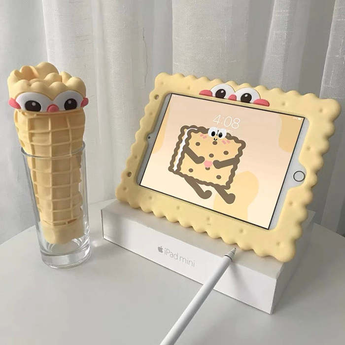 Cute Mr Biscuit Man iPad Cover Case