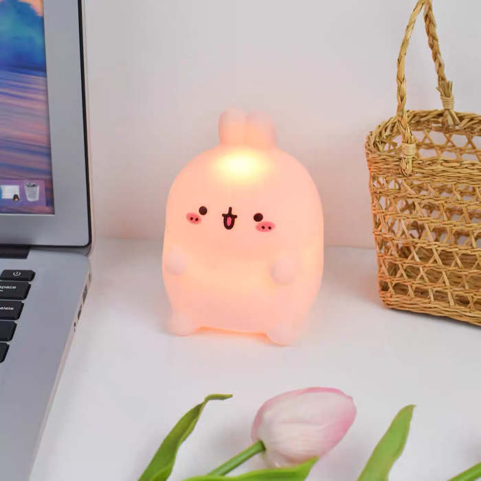 Kawaii Bunny Rabbit Silicone LED Bedside Night Light