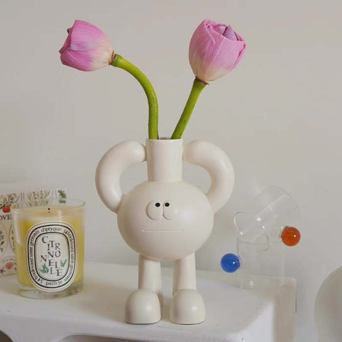 Cute Mr. Big Toe Ceramic Mini Vase