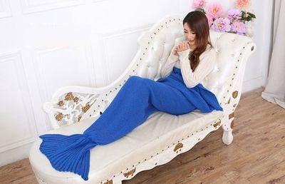 Mermaid Tail Knitted Crochet Sleeping Blanket