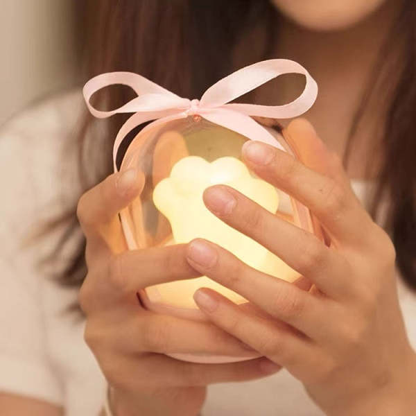 Cute Cat Paw Touch Bedside Night Light & Music Box