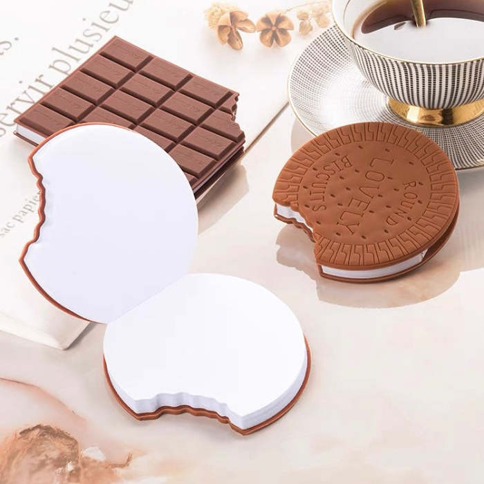 Kawaii Half Bitten Chocolate Biscuit Memo Pad Notebook