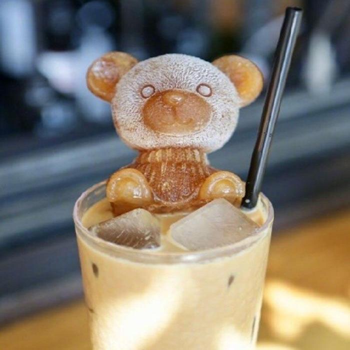 Cute Kawaii Teddy Bear 3D Ice Cube Silicone Mold